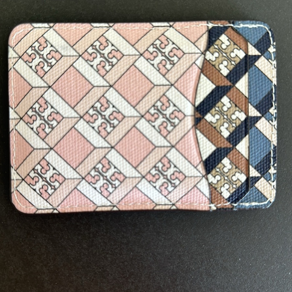 Tory Burch Geo Color Block Card Case - image 3
